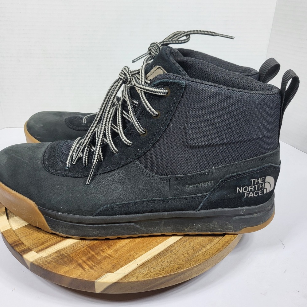 The North Face Larimer Mid Boot Men 11.5 Black Gum Good Waterproof DryVent Suede